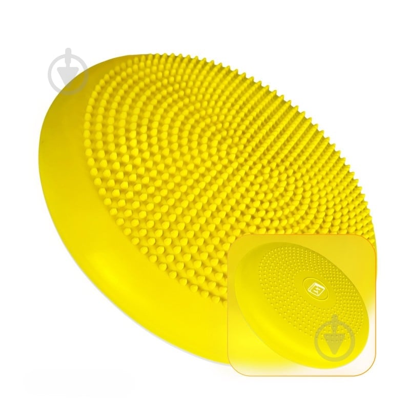 Балансировочная платформа EasyFit Balance Cushion-A желтая - фото 1