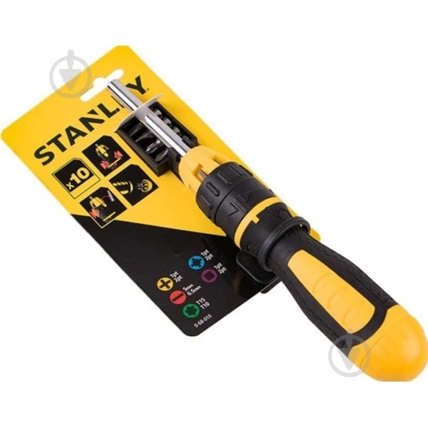 Отвертка со сменными насадками Stanley BASIC 0-68-010 - фото 3 Отвертка со сменными насадками Stanley BASIC 0-68-010 - фото 3