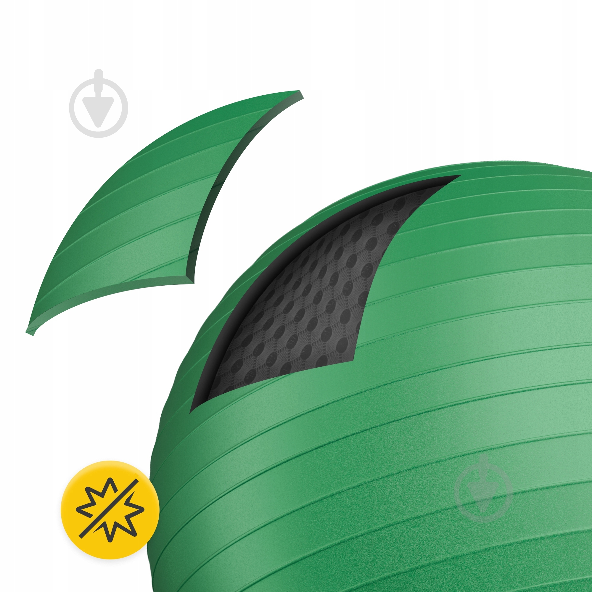 Фитбол 4fizjo 55 см Anti-Burst Green d55 см P-5907739316264 - фото 10 Фитбол 4fizjo 55 см Anti-Burst Green d55 см P-5907739316264 - фото 10