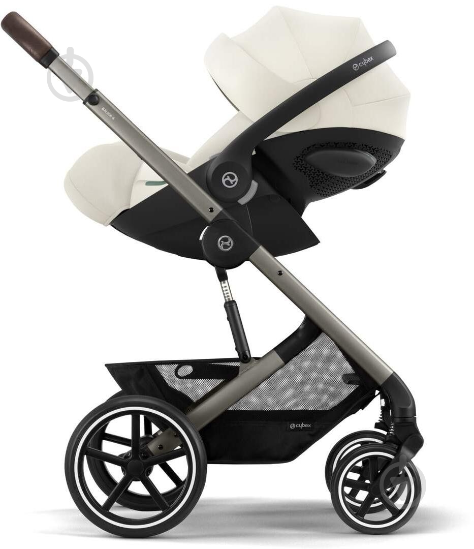 Коляска прогулянкова Cybex Balios S Lux TPE Seashell Beige (з бампером) - фото 4