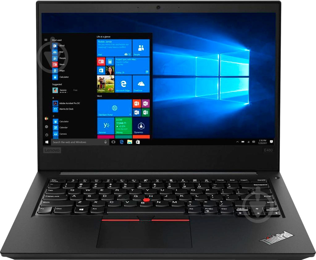 Ноутбук Lenovo ThinkPad Edge E480 14" (20KN007URT) black - фото 1