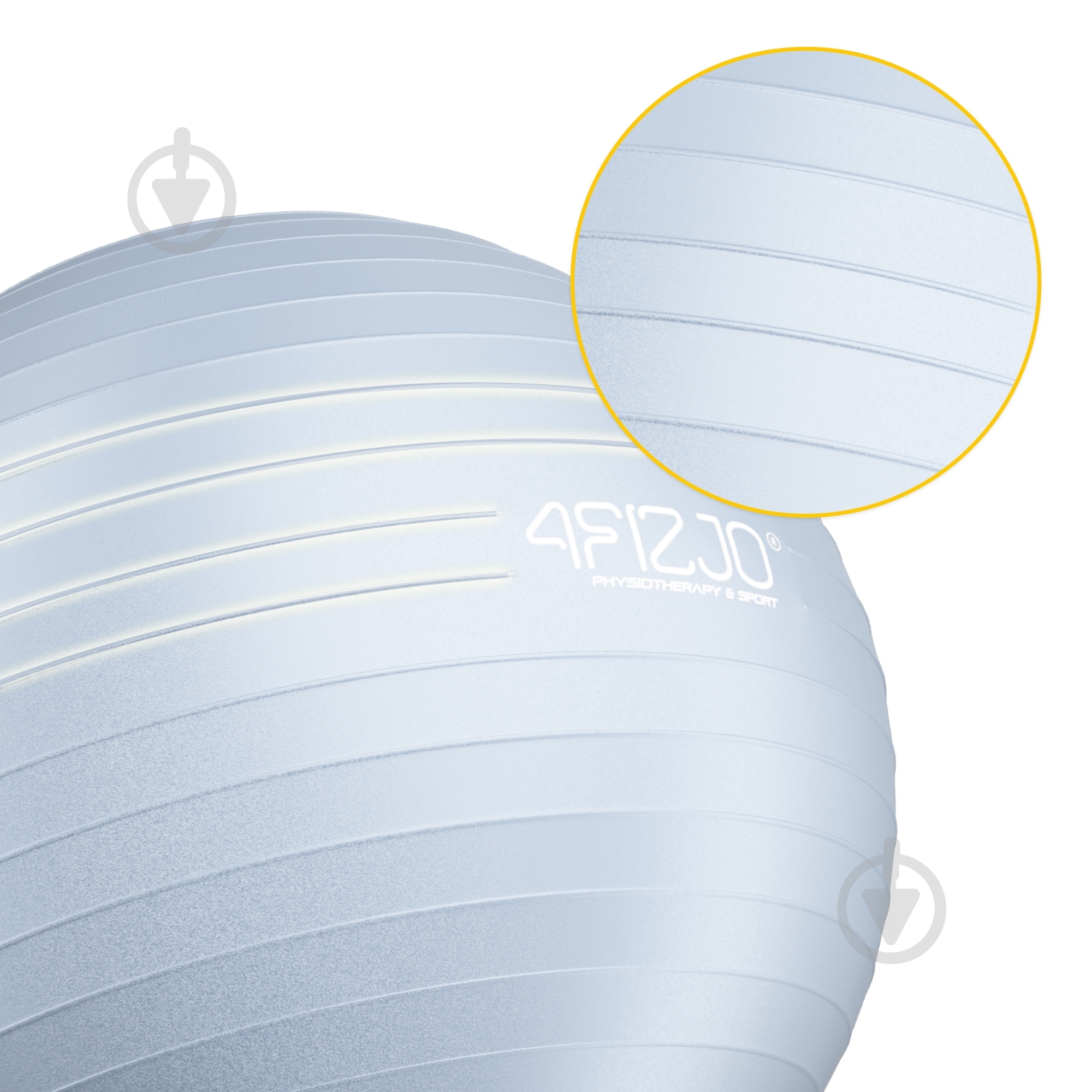 Фітбол 4fizjo Anti-Burst Grey d55 см P-5905973404747 - фото 6