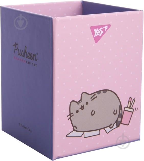 Стакан для письменных принадлежностей Pusheen розовый YES - фото 1 Стакан для письменных принадлежностей Pusheen розовый YES - фото 1