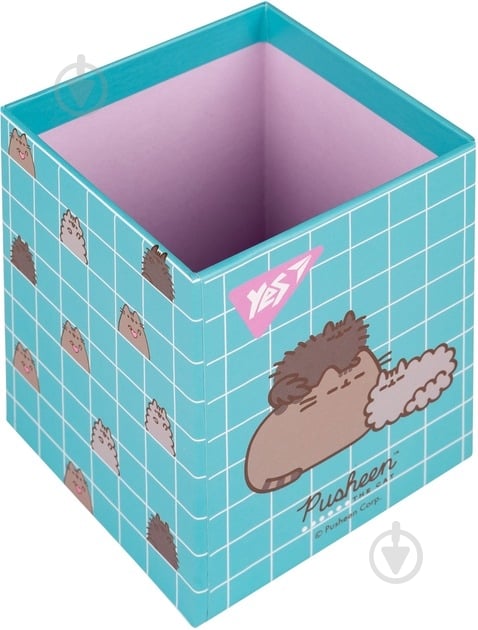 Стакан для письмового приладдя Pusheen блакитний YES - фото 2 Стакан для письмового приладдя Pusheen блакитний YES - фото 2