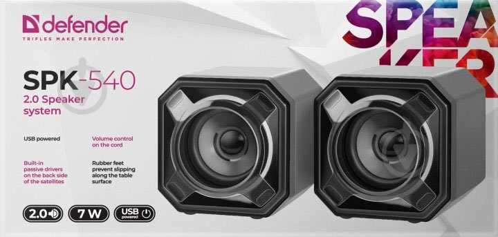 Акустична система Defender SPK-540 2.0 black - фото 6