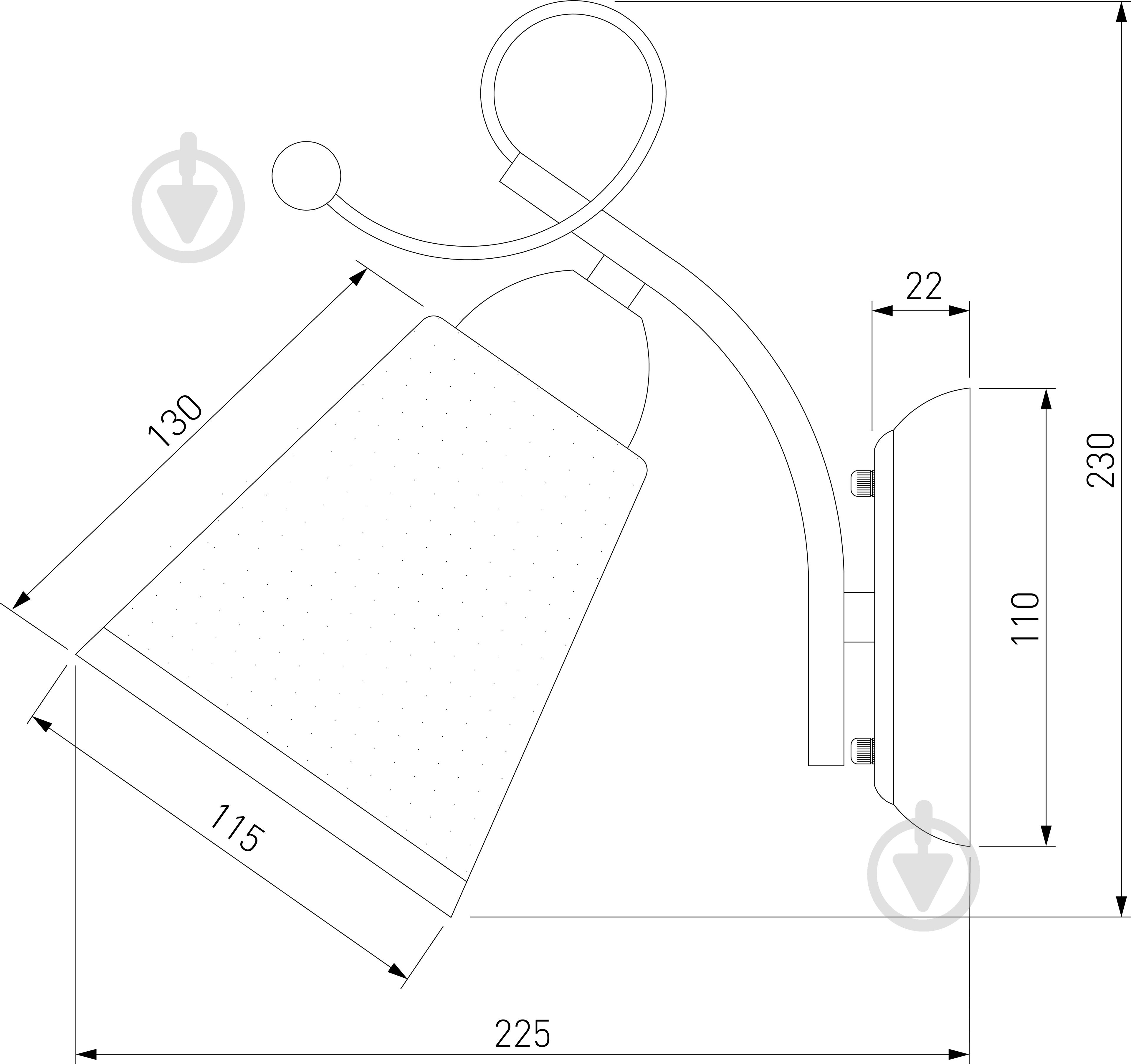 Бра Strotskis Patrice 30150/1 1x40 Вт E27 античная бронза - фото 3