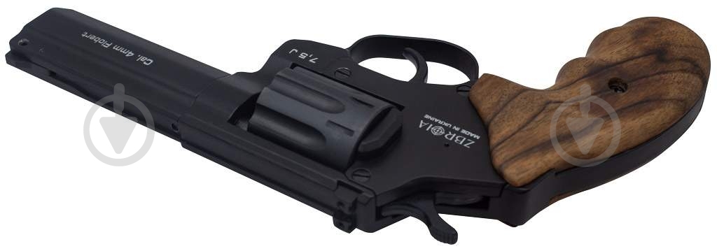 Револьвер Zbroia Флобера PROFI-4" чорний/дерево кал. 4мм - фото 6