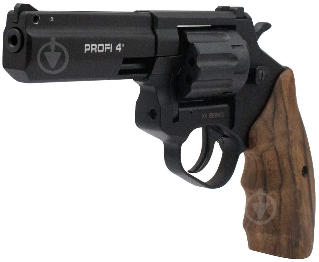 Револьвер Zbroia Флобера PROFI-4" чорний/дерево кал. 4мм - фото 5