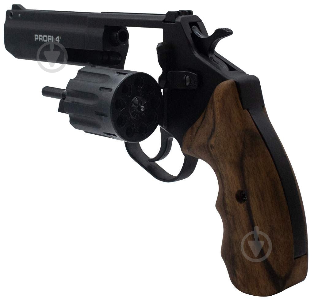 Револьвер Zbroia Флобера PROFI-4" чорний/дерево кал. 4мм - фото 3
