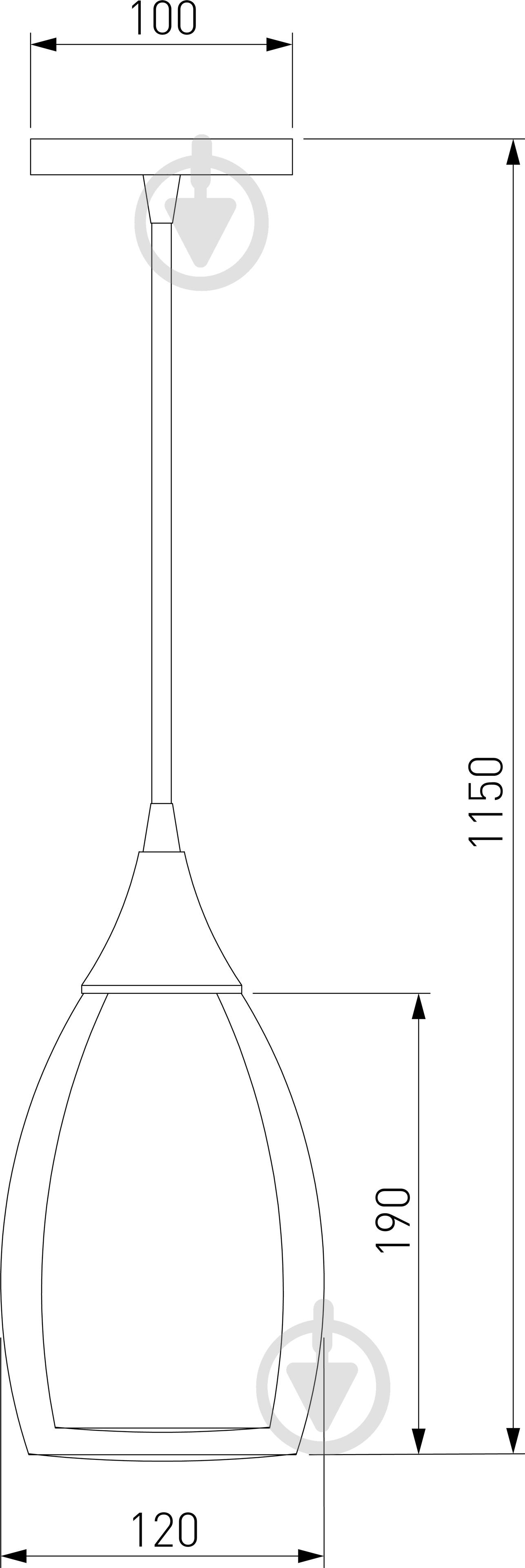 Подвес Strotskis Cosmic 50085/1 1x15 Вт E14 черный жемчуг - фото 5