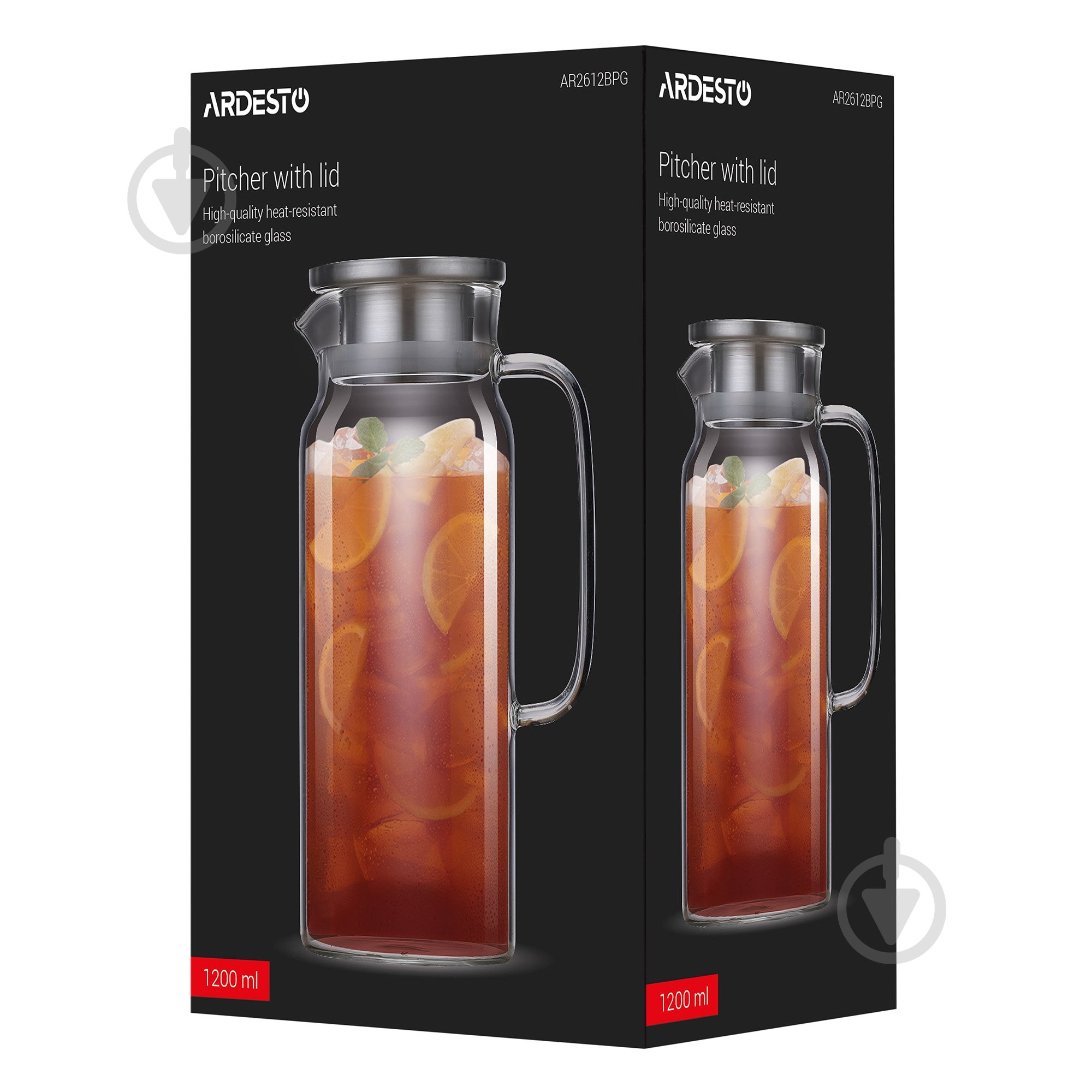 Кувшин Ardesto 1200 мл прозрачный (AR2612BPG) - фото 4 Кувшин Ardesto 1200 мл прозрачный (AR2612BPG) - фото 4