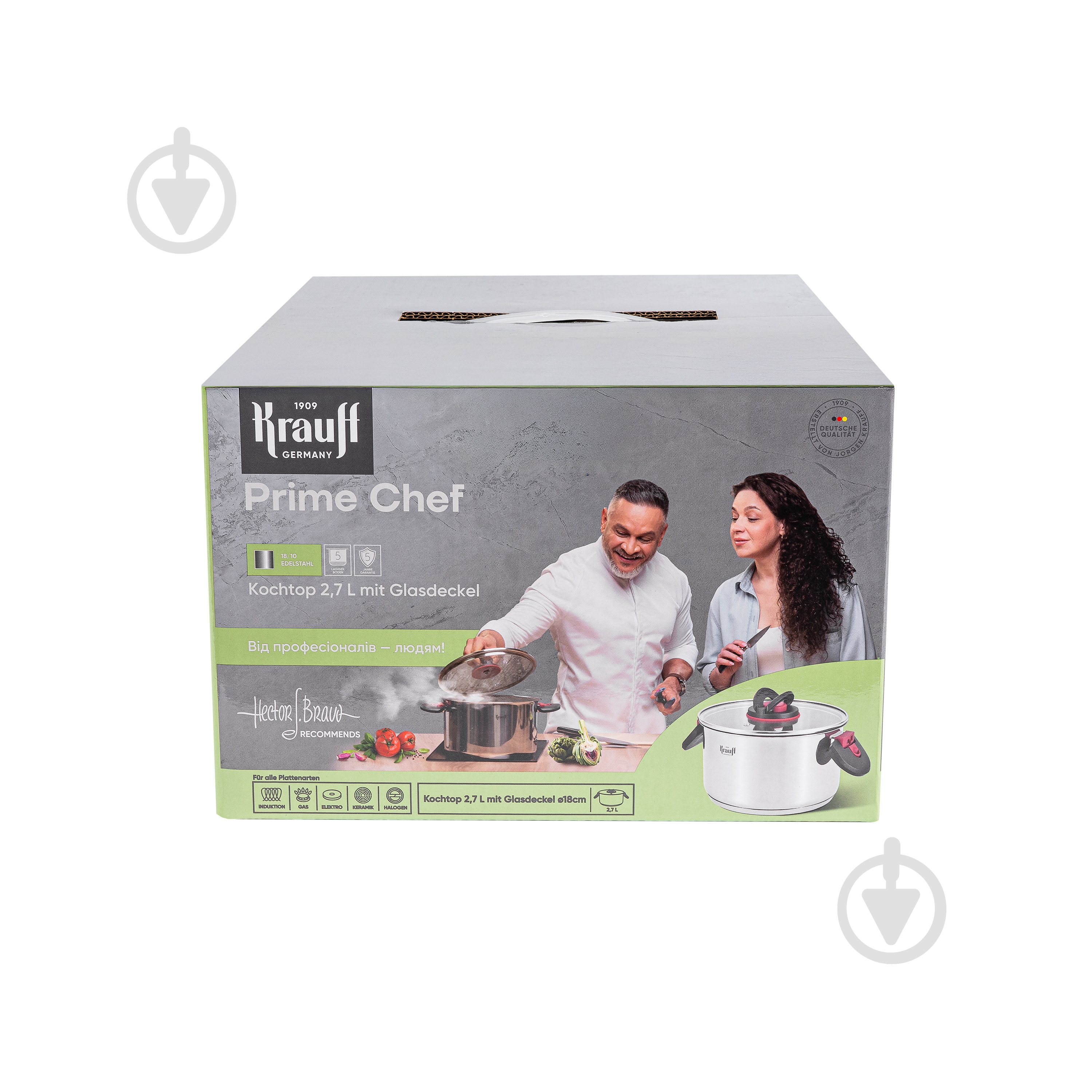 Кастрюля с крышкой Krauff Prime Chef 2,7 л 26-303-019 - фото 15 Кастрюля с крышкой Krauff Prime Chef 2,7 л 26-303-019 - фото 15