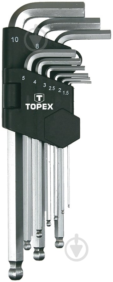 Набір ключів шестигранних Topex 35D957 - фото 1