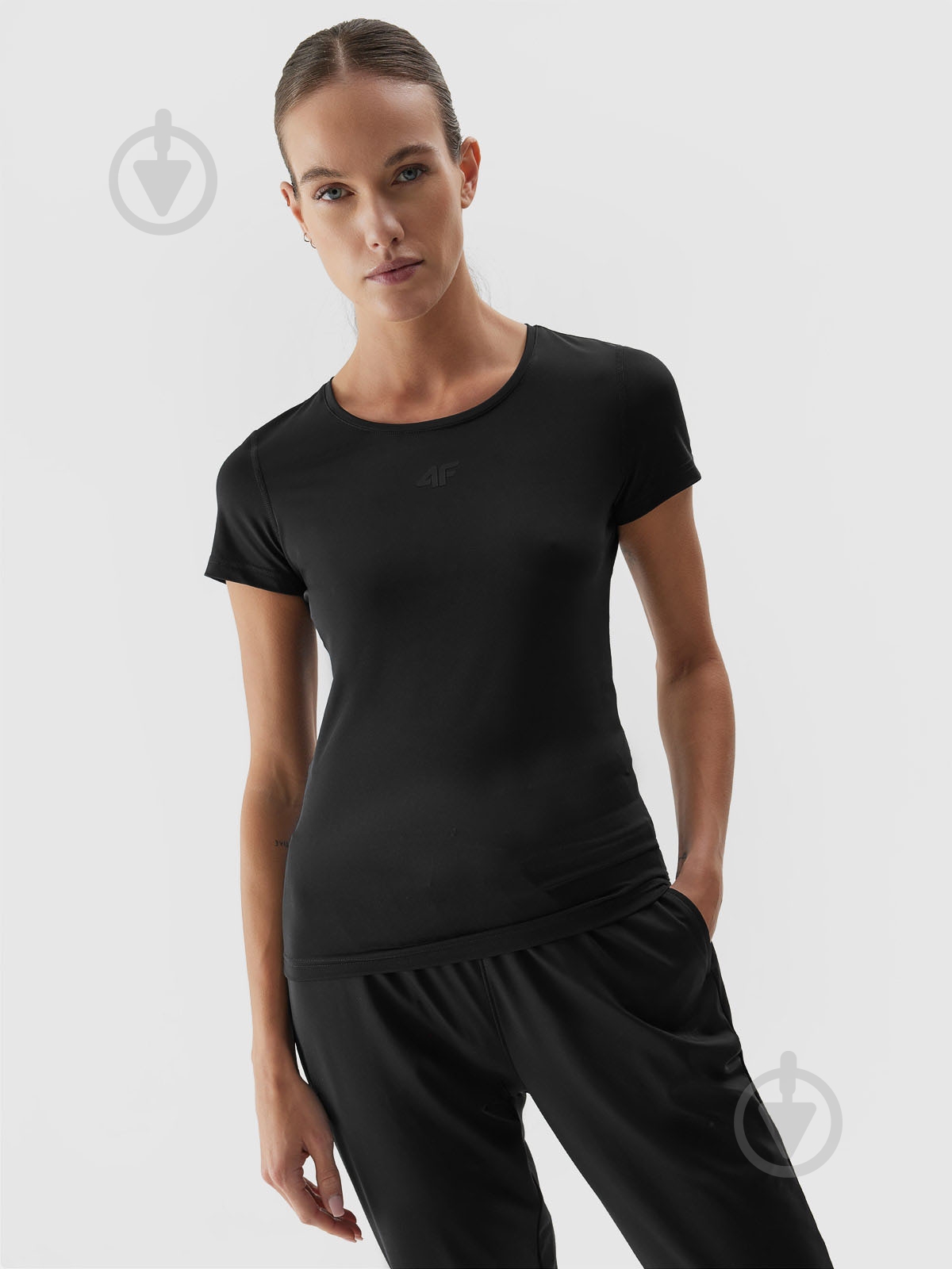 Футболка 4F TSHIRT FNK F666 4FRAW23TFTSF666-20S р.M черный - фото 1