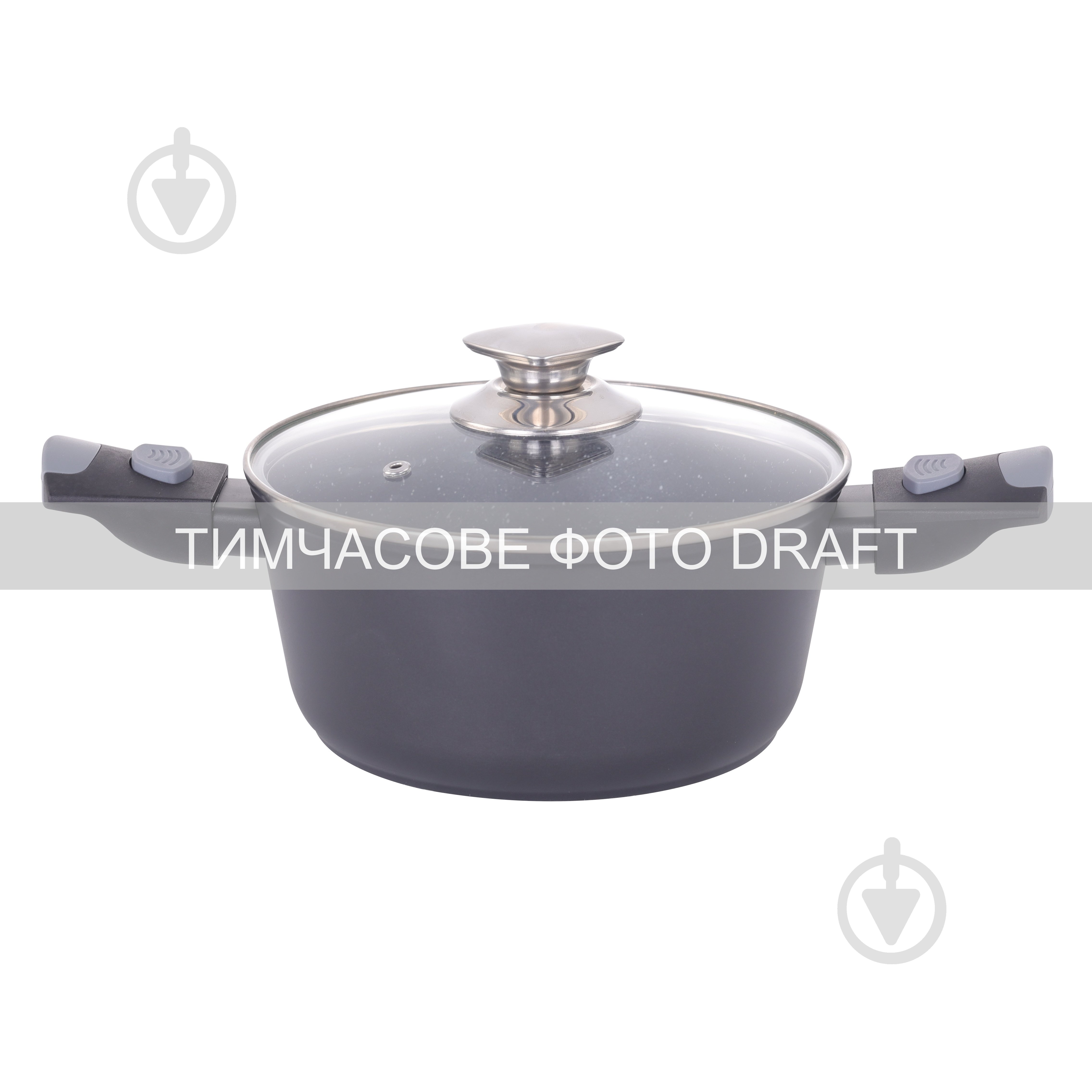 Каструля Ardesto зі скляною кришкою Gemini Bari 2.5 л 20 см чорний (AR1925AC) - фото 1 Каструля Ardesto зі скляною кришкою Gemini Bari 2.5 л 20 см чорний (AR1925AC) - фото 1