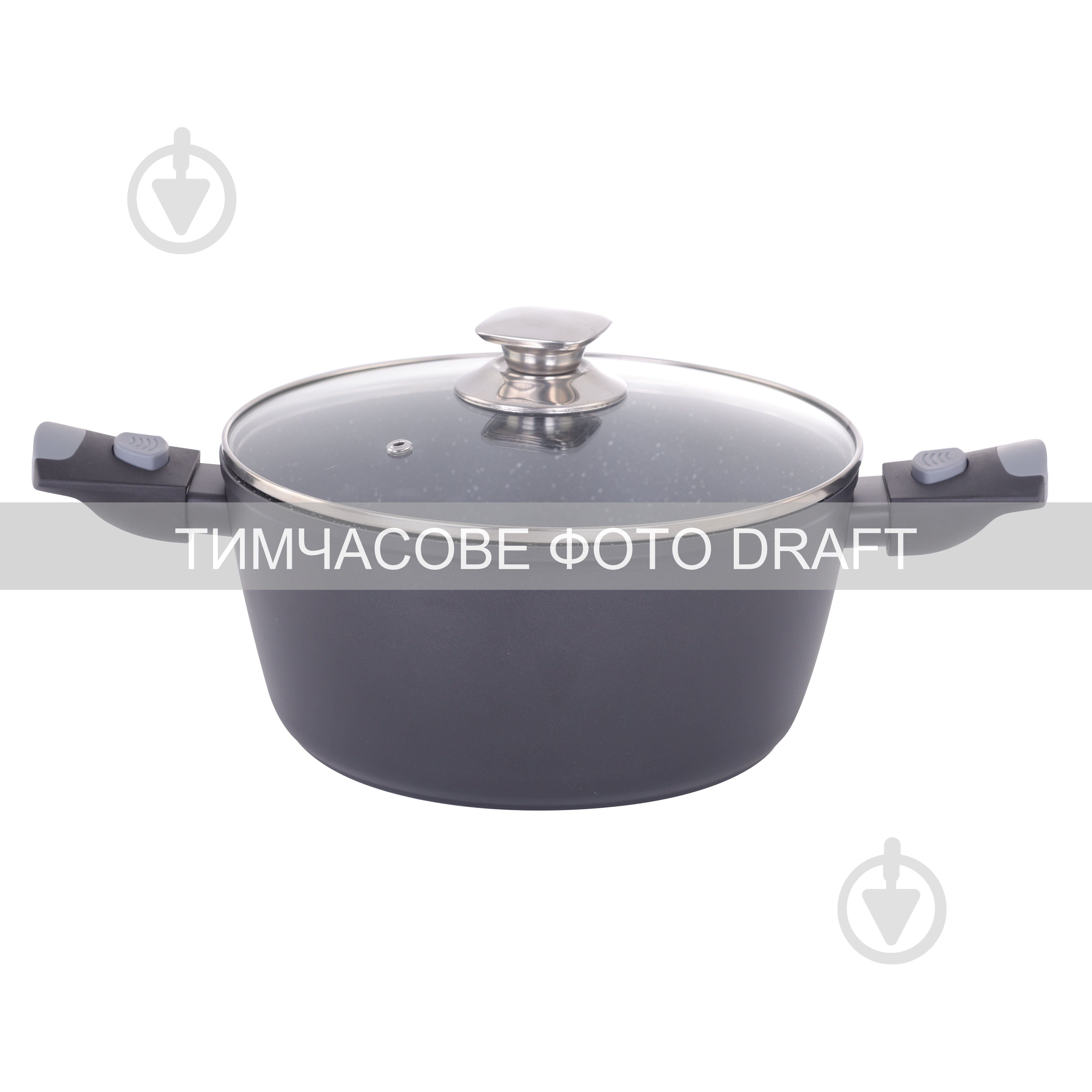 Каструля Ardesto зі скляною кришкою Gemini Bari 3.9 л 24 см чорний (AR1939AC) - фото 1 Каструля Ardesto зі скляною кришкою Gemini Bari 3.9 л 24 см чорний (AR1939AC) - фото 1