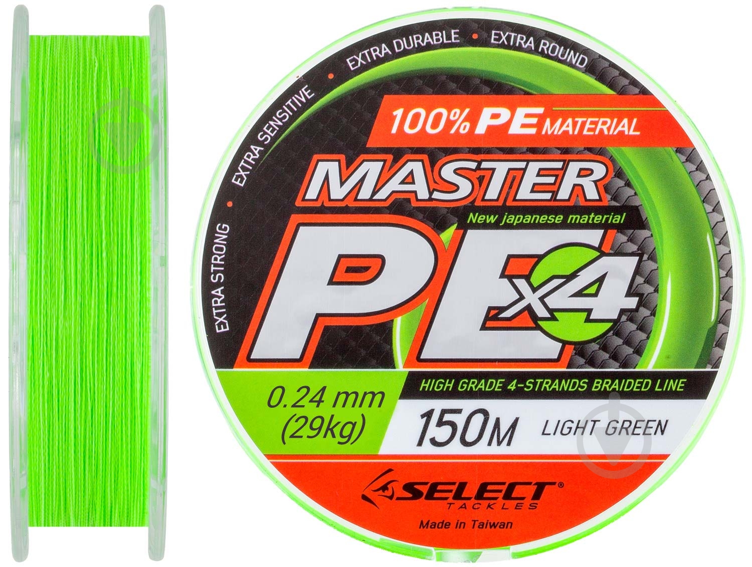 Шнур Select Master PE салатовий 150 м 0,24 мм 29 кг - фото 1