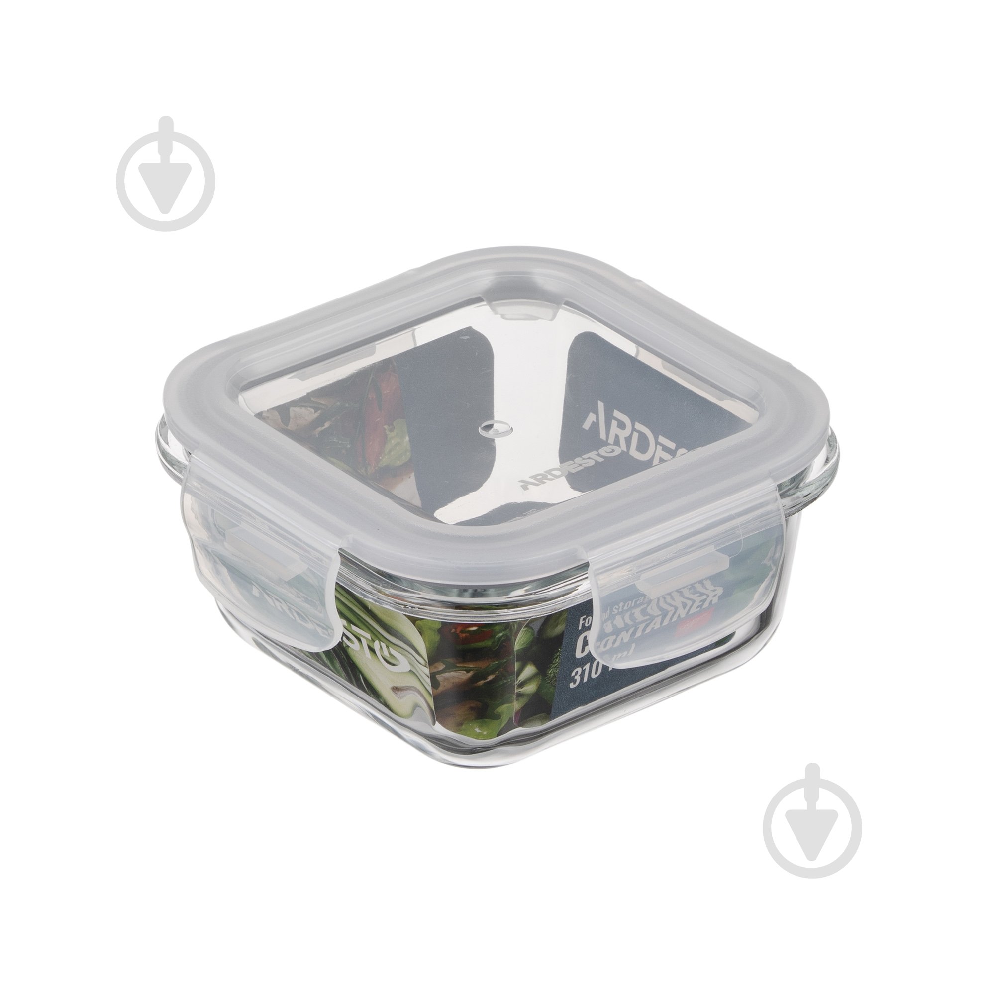 Контейнер для харчових продуктів з кришкою Ardesto Gemini 0.31 л квадратний (AR1230BSQ) - фото 3 Контейнер для харчових продуктів з кришкою Ardesto Gemini 0.31 л квадратний (AR1230BSQ) - фото 3