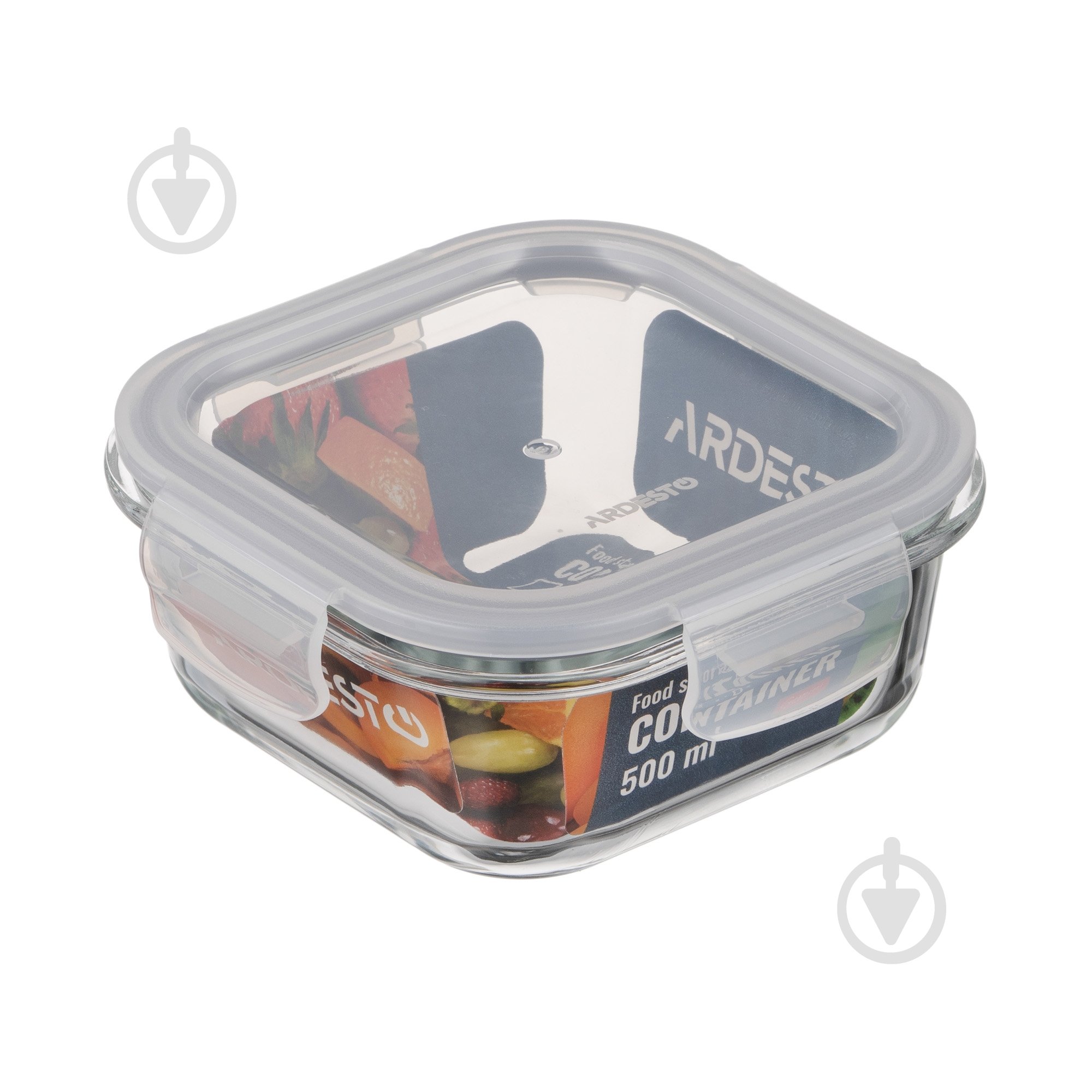 Контейнер для харчових продуктів з кришкою Ardesto Gemini 0.5 л квадратний (AR1250BSQ) - фото 5 Контейнер для харчових продуктів з кришкою Ardesto Gemini 0.5 л квадратний (AR1250BSQ) - фото 5