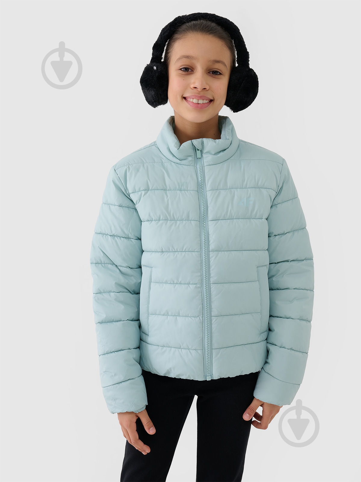 Куртка для девочек демисезонная 4F DOWN JACKET F515 4FJWSS25TDJAF515-47S р.134 бирюзовая - фото 1