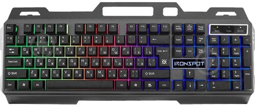 Клавіатура Defender IronSpot GK-320L RU (45320) black - фото 1