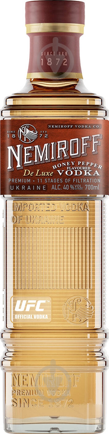 Горілка Nemiroff Honey Pepper De Luxe 0,7 л — фото 3