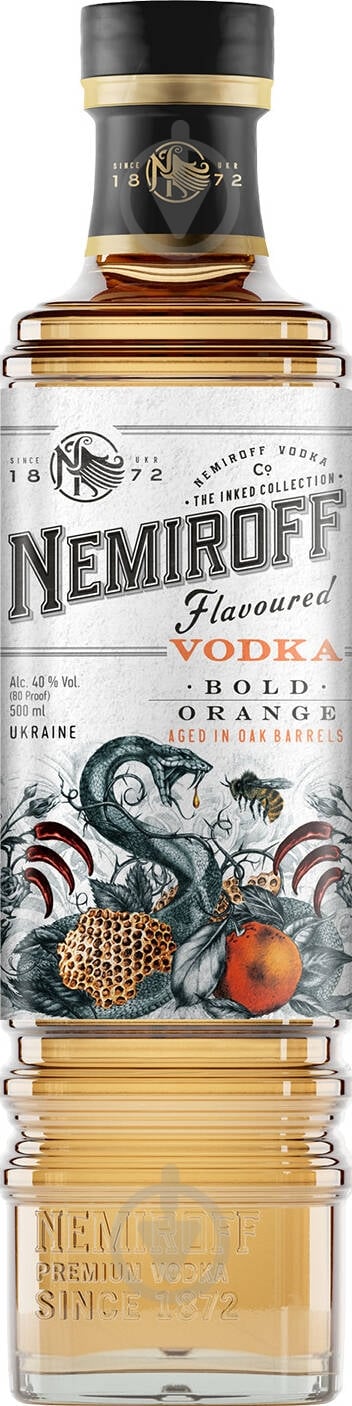 Водка Nemiroff Bold Orange De Luxe FV 0,5 л - фото 1 Водка Nemiroff Bold Orange De Luxe FV 0,5 л - фото 1