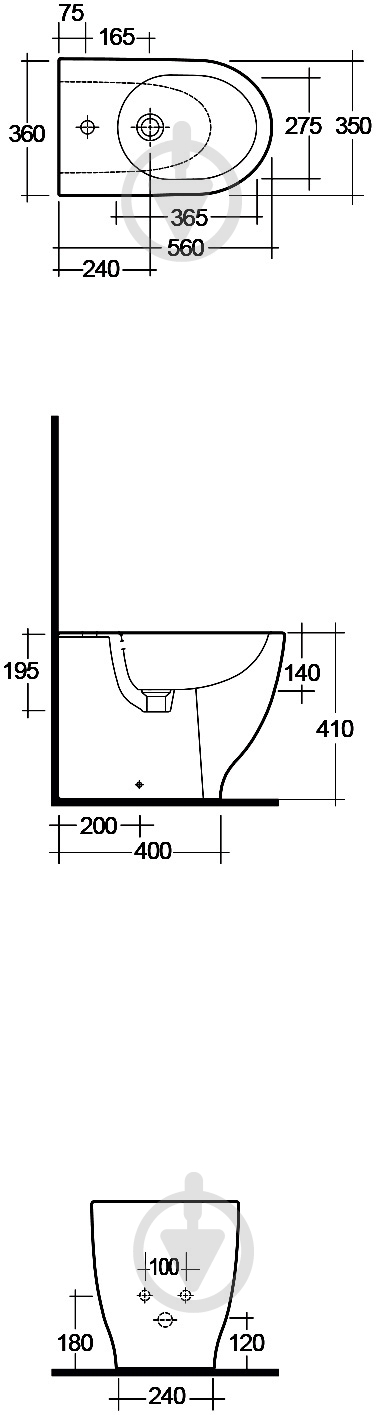 Биде R.A.K. Harmony HAR14AWHA - фото 3