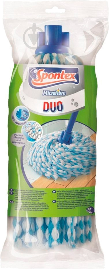 Стрічкова швабра для підлоги SPONTEX Duo Mop 12 см - фото 2