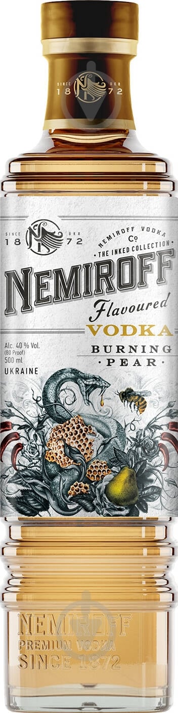 Горілка Nemiroff Burning Pear De Luxe FV 0,5 л - фото 1 Горілка Nemiroff Burning Pear De Luxe FV 0,5 л - фото 1