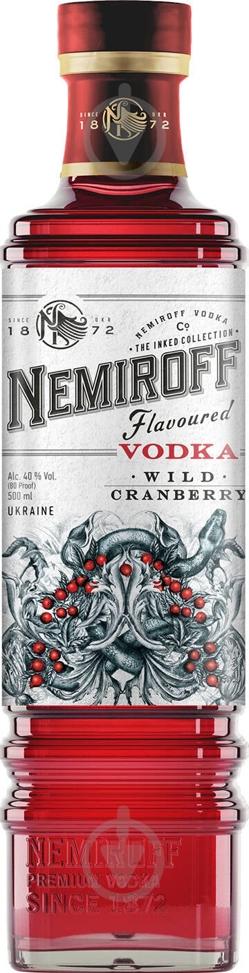 Водка Nemiroff Wild Cranberry De Luxe FV 0,5 л - фото 1