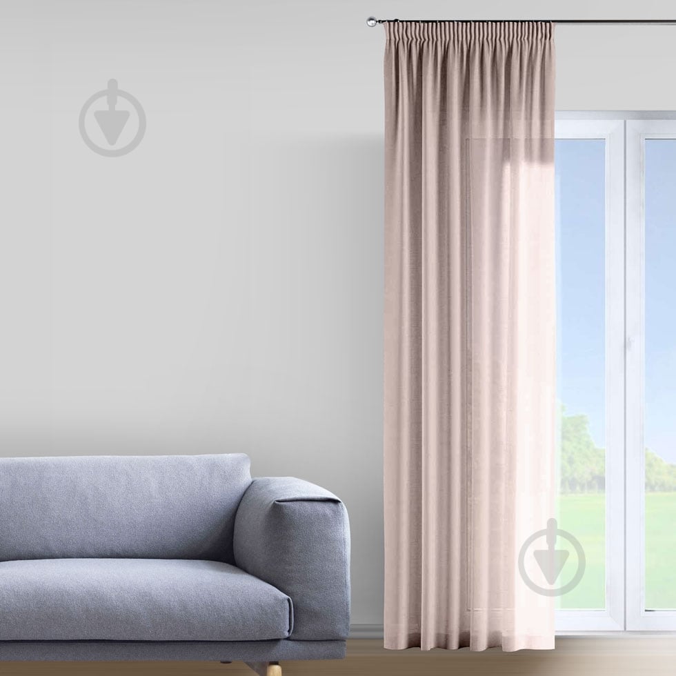 Тюль Grid 300х290 см розовый Decora textile - фото 1