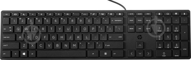 Клавіатура HP Wired 320K (9SR37AA) black - фото 1 Клавіатура HP Wired 320K (9SR37AA) black - фото 1