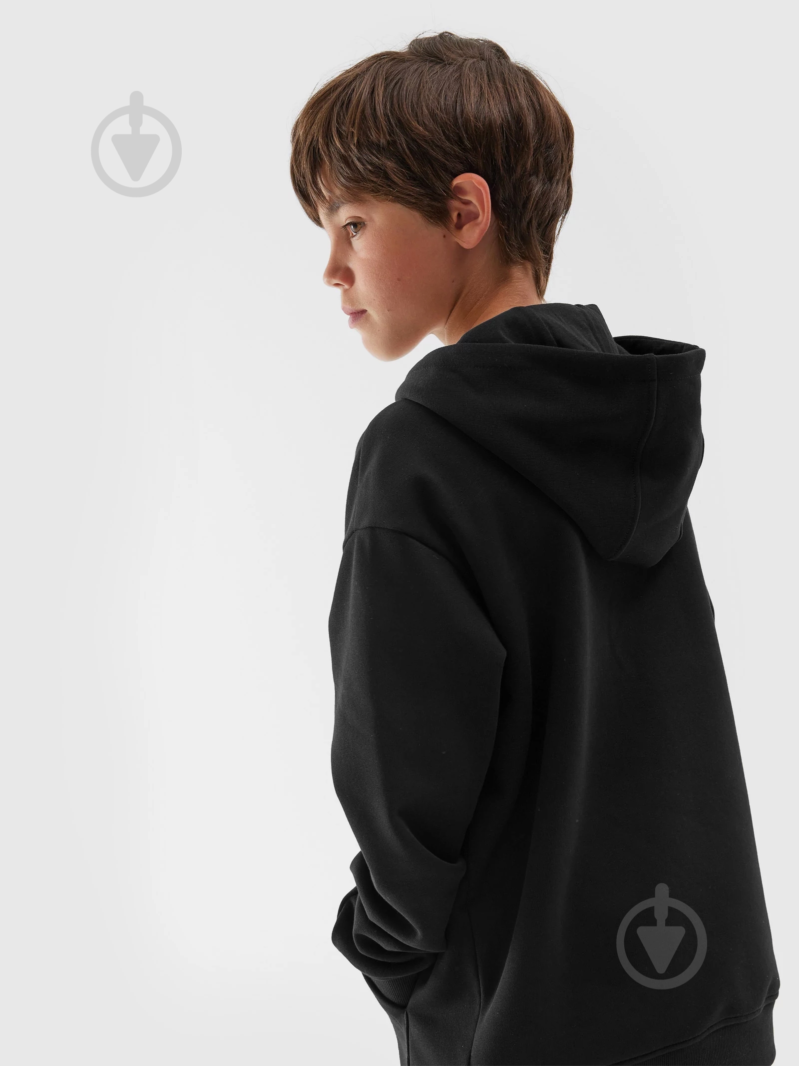 Джемпер 4F SWEATSHIRT M1090 4FJRAW23TSWSM1090-20S р.128 черный - фото 4