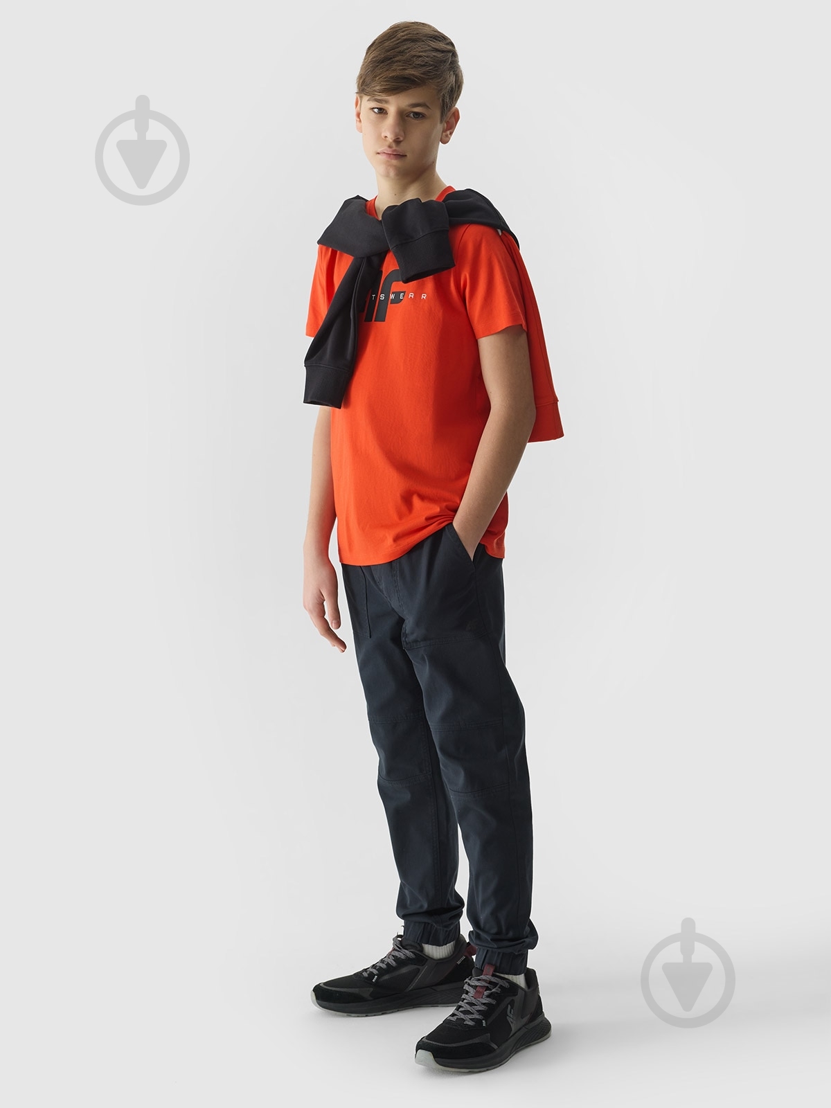 Брюки 4F TROUSERS CAS M588 4FJWSS24TTROM588-20S р. 140 черный - фото 1