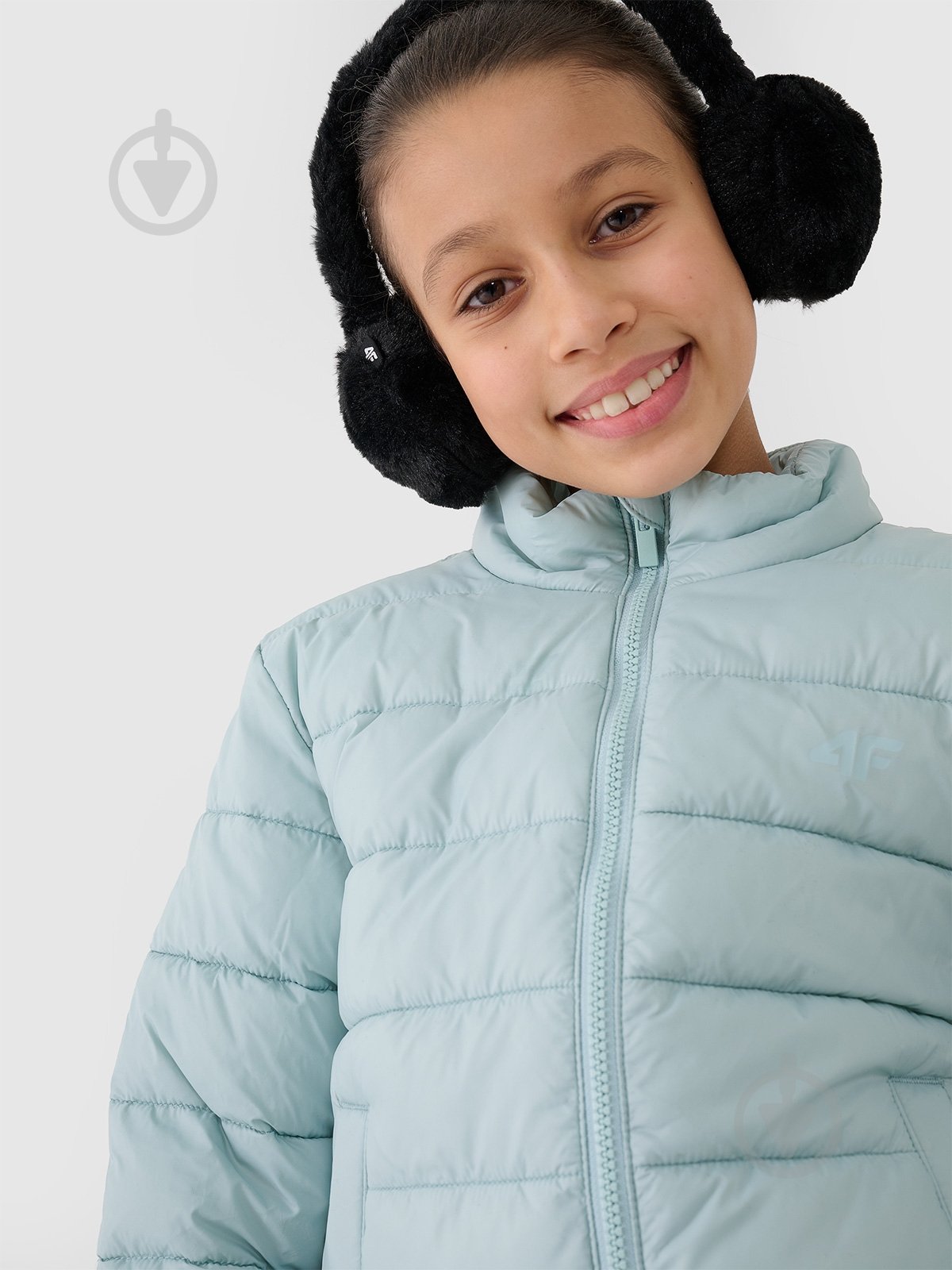 Куртка для девочек демисезонная 4F DOWN JACKET F515 4FJWSS25TDJAF515-47S р.146 бирюзовая - фото 2 Куртка для девочек демисезонная 4F DOWN JACKET F515 4FJWSS25TDJAF515-47S р.146 бирюзовая - фото 2