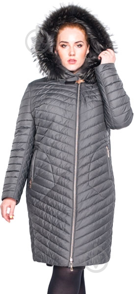 Куртка жіноче зимове Adonis КАРЕ Z18-279/C#S-3 р.2XL темно-сіре - фото 2 Куртка жіноче зимове Adonis КАРЕ Z18-279/C#S-3 р.2XL темно-сіре - фото 2