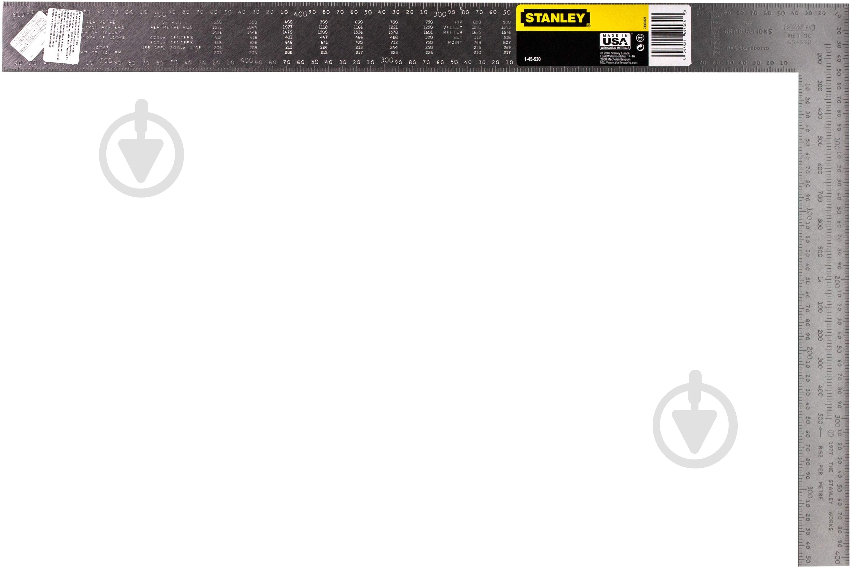 Угольник Stanley 400x600 мм 1-45-530 - фото 1