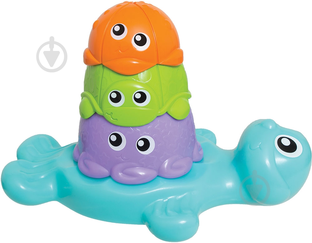 Игрушка для ванны Playgro Черепашка с друзьями 15410 - фото 1