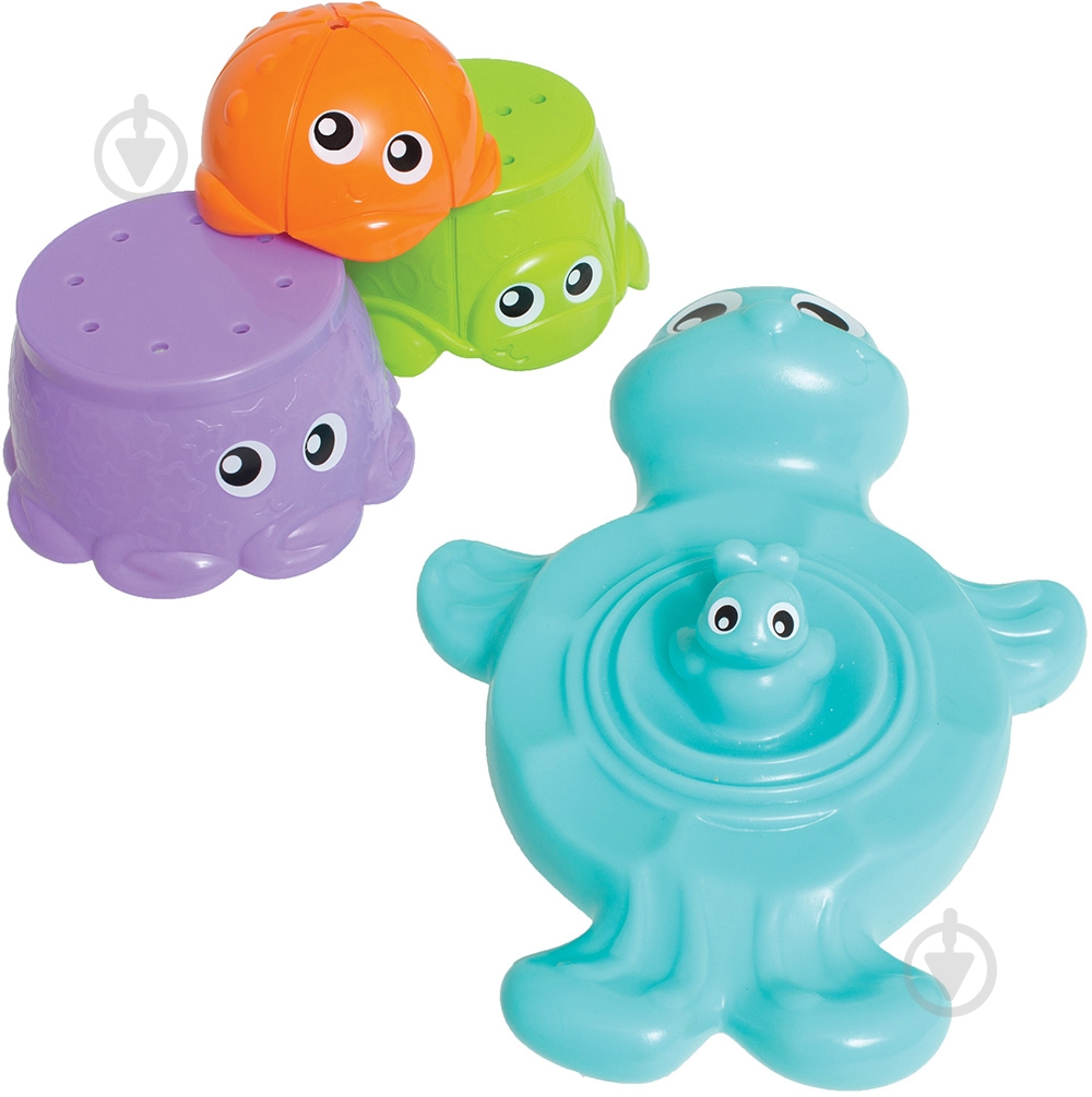 Игрушка для ванны Playgro Черепашка с друзьями 15410 - фото 2