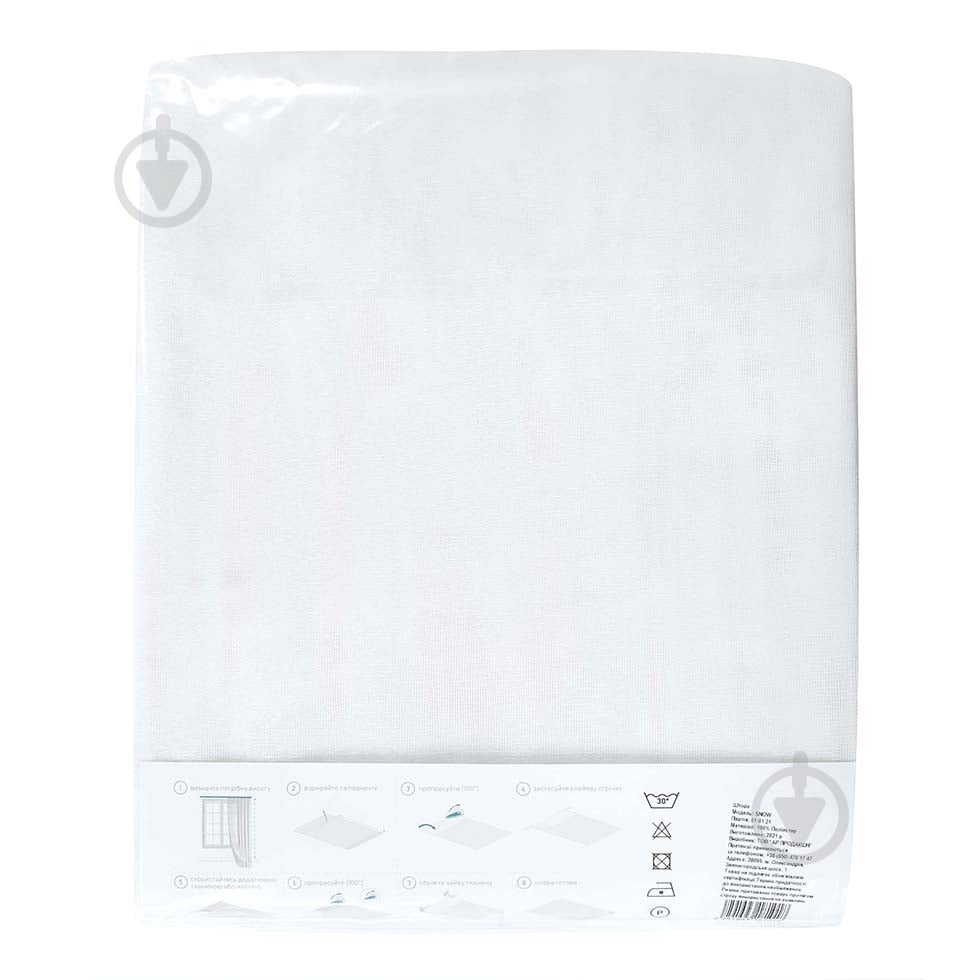 Тюль Snow 300х290 см белый Decora textile - фото 4