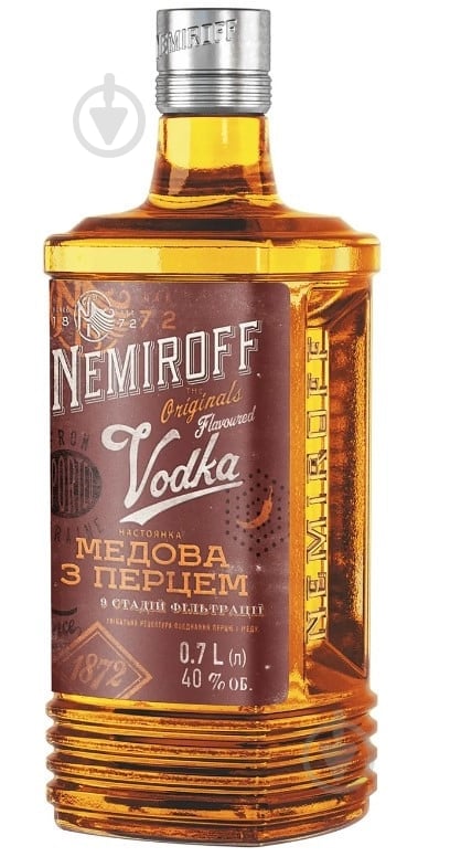 Настойка Nemiroff Украинская медовая с перцем 0,7 л - фото 3