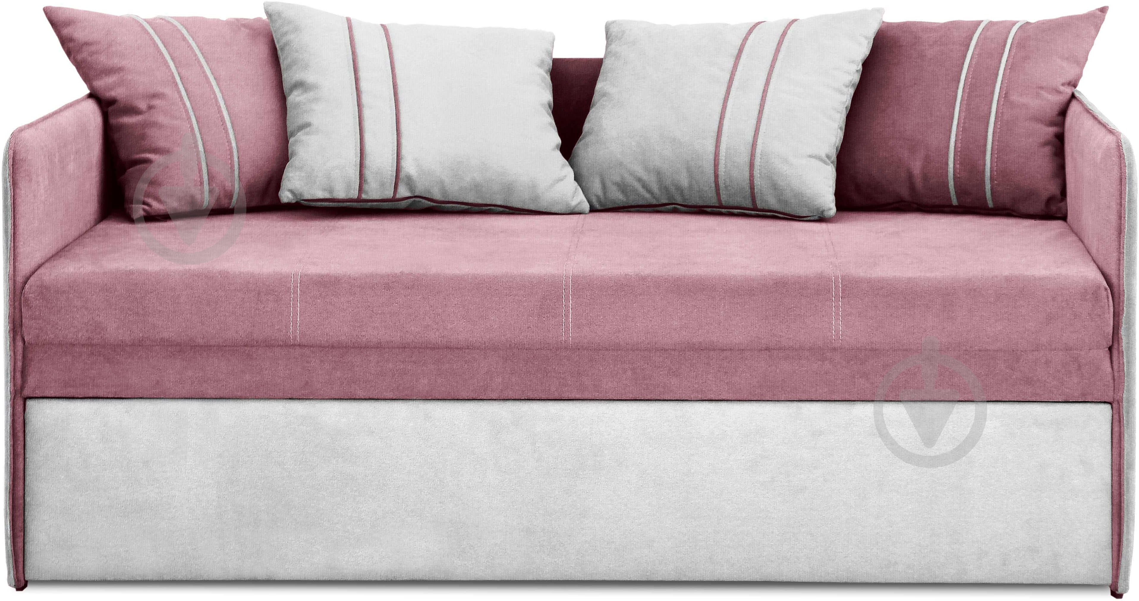 Тахта прямий Берегиня Сіена рожевий 1660x1030x730 мм - фото 1