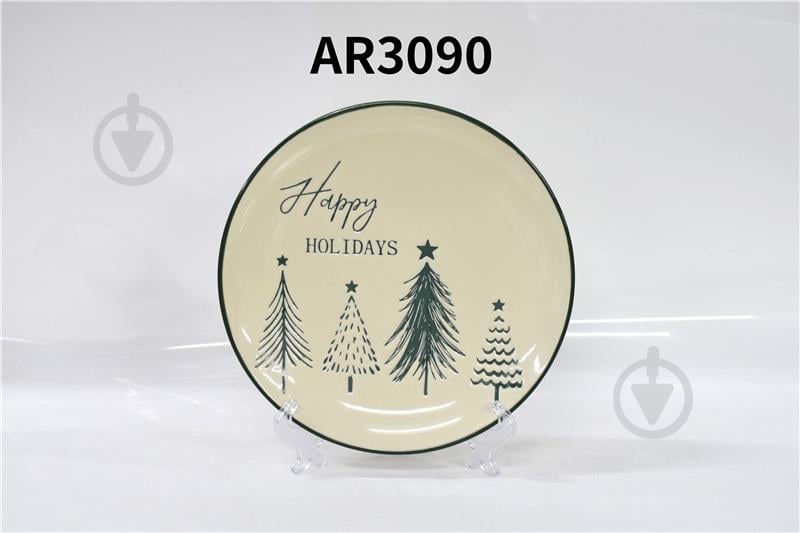Тарелка Ardesto Christmas New Year's 21 см (AR3090) - фото 1 Тарелка Ardesto Christmas New Year's 21 см (AR3090) - фото 1