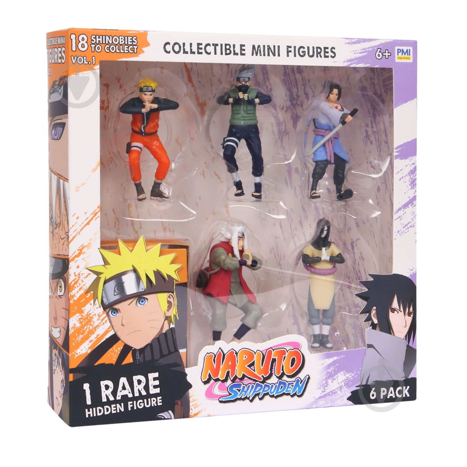 6.NARUTOフィギュアセット ᐉ Игрушечный набор NARUTO Делюкс из 6 коллекционных фигурок (одна