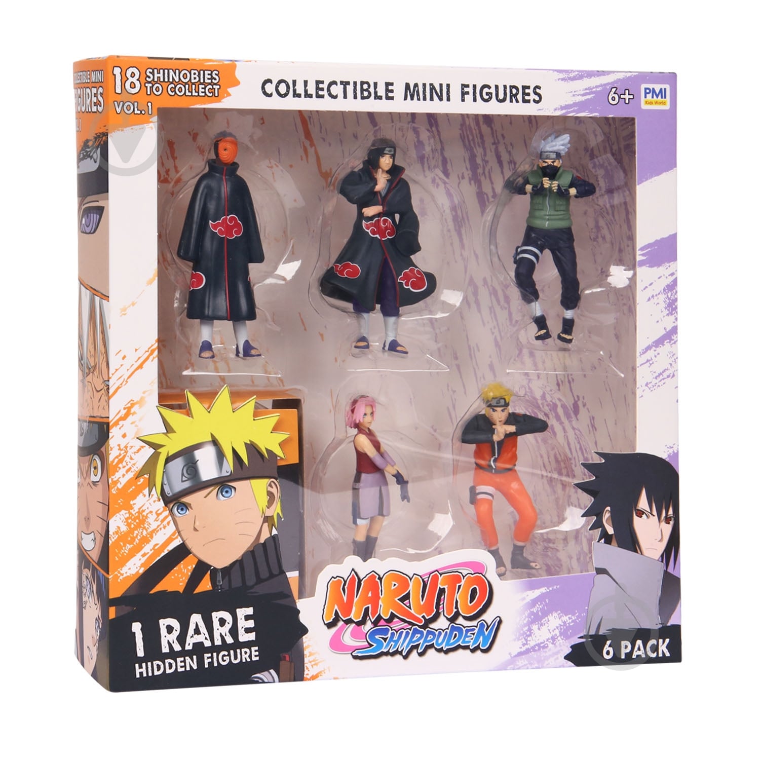 ᐉ Іграшковий набір NARUTO Делюкс із 6 колекційних фігурок (одна