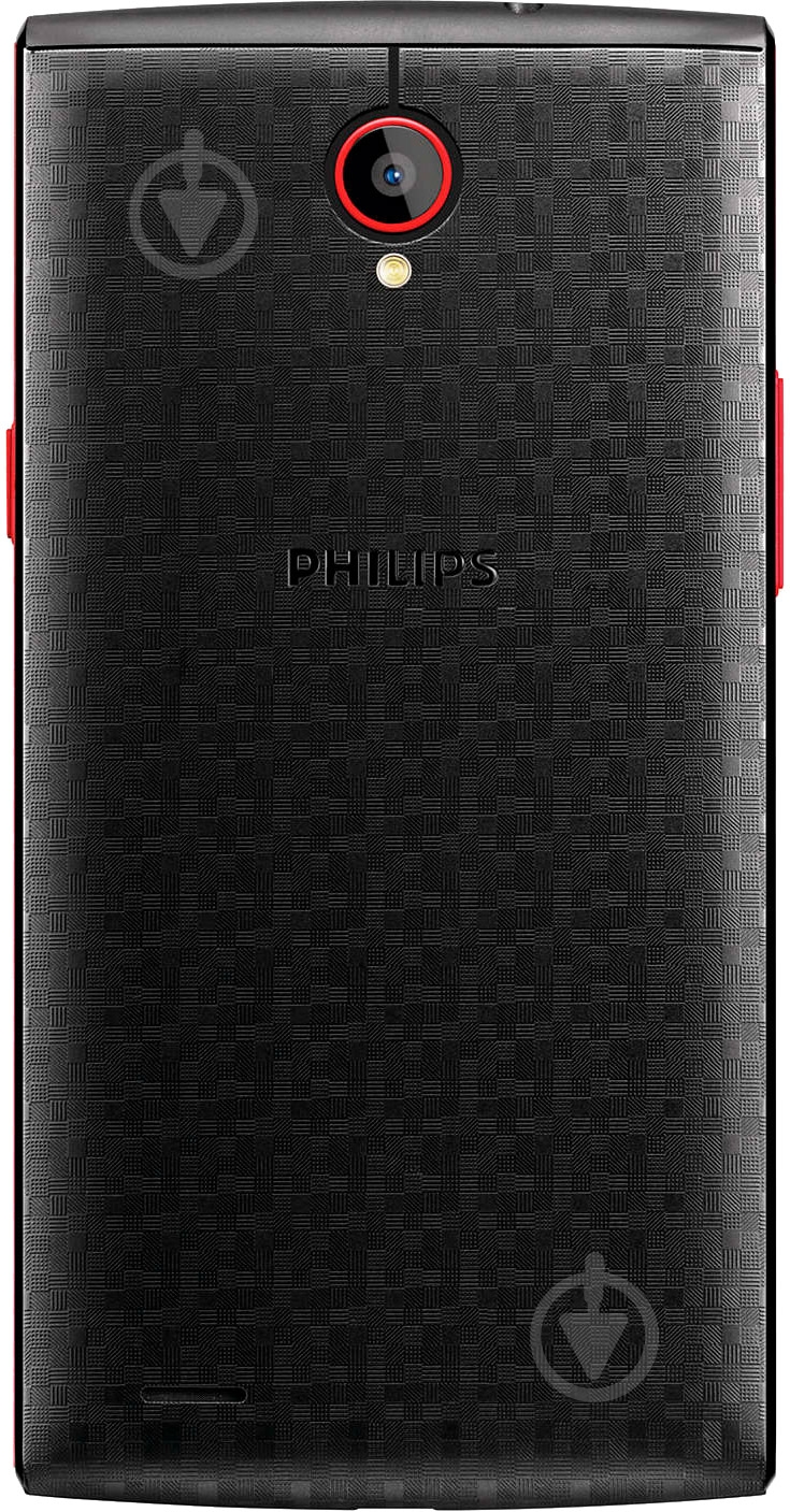 Смартфон Philips S337 1/8GB black/red (CTS337/RRREEPRU) - фото 2