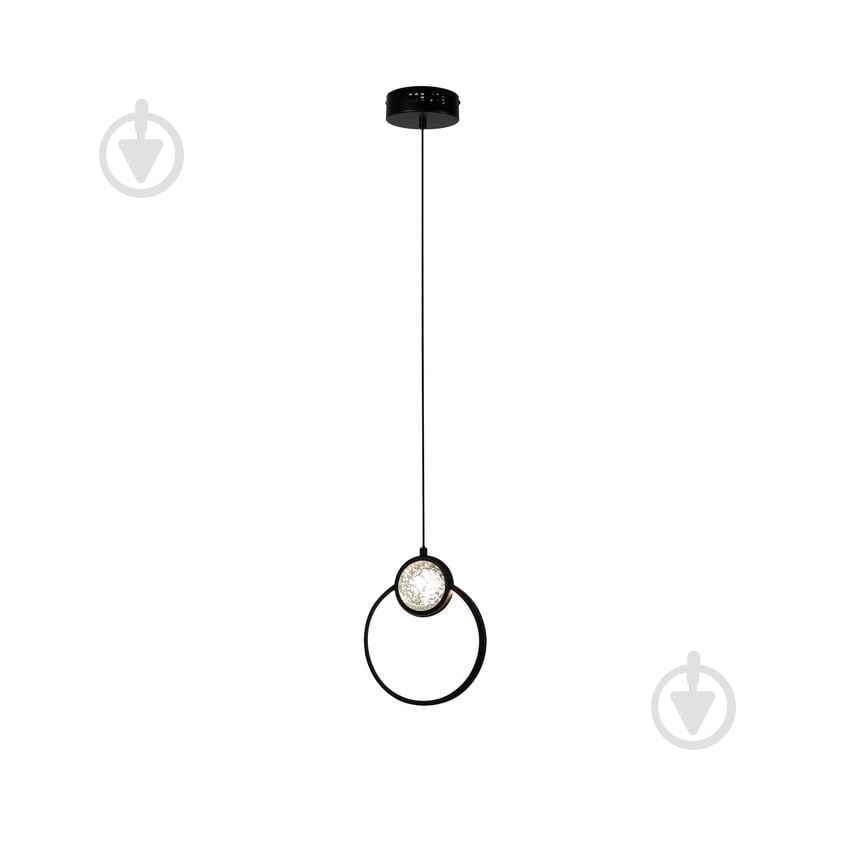 Люстра подвесная Candellux LACRIMA 1x15 Вт черный/прозрачный 31-35592 - фото 1