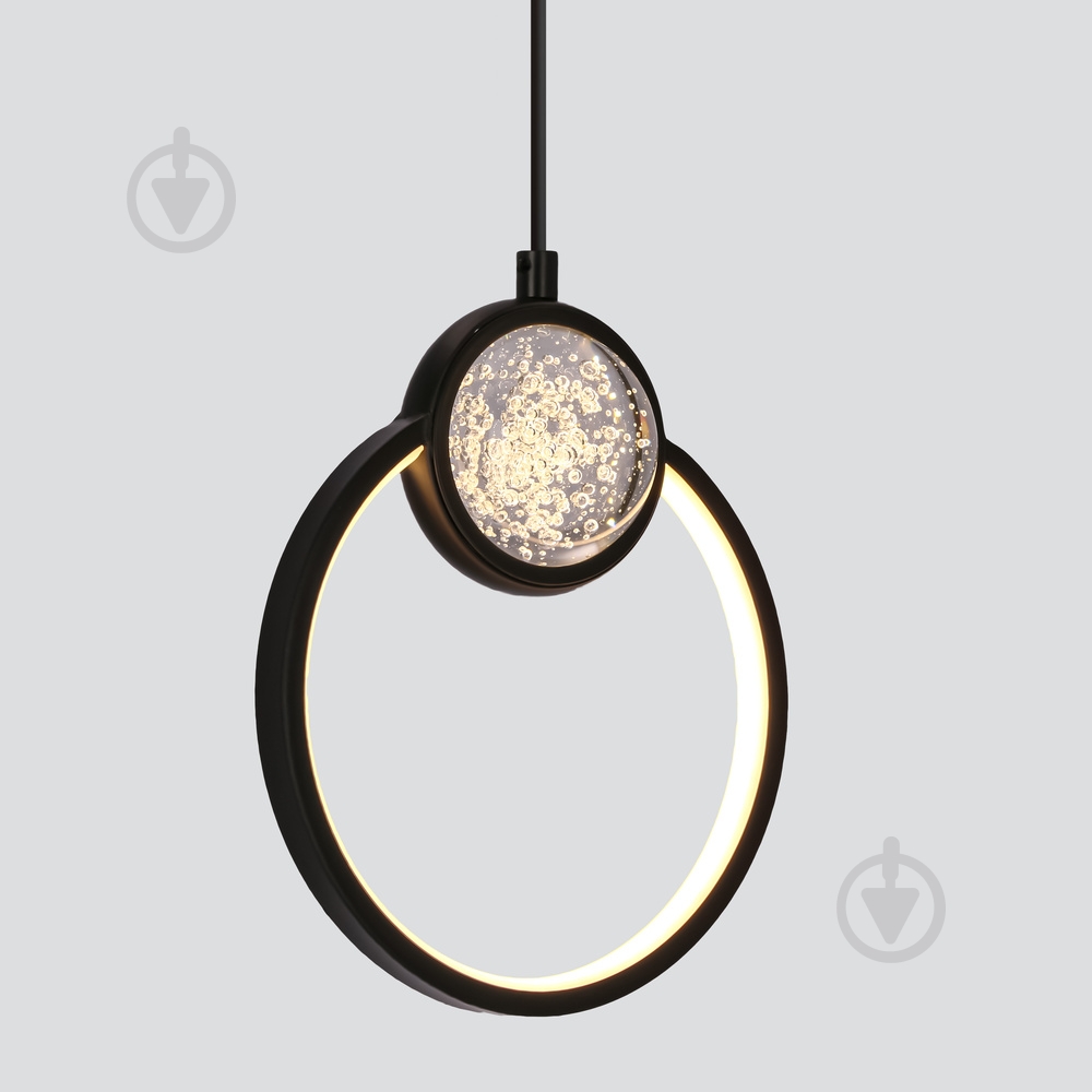 Люстра подвесная Candellux LACRIMA 1x15 Вт черный/прозрачный 31-35592 - фото 2