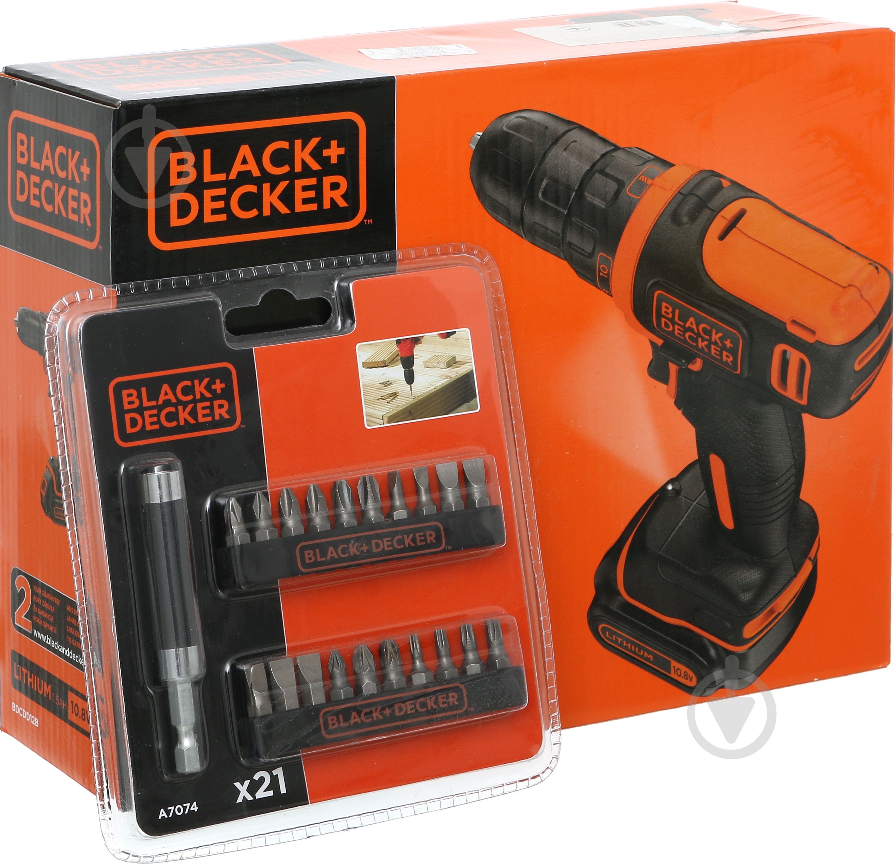 Шуруповерт аккумуляторный Black+Decker BDCDD12B_A - фото 6